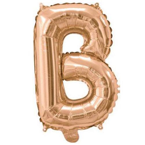 Rose Gold Foil Letter Balloons - B | The Party Room NZ