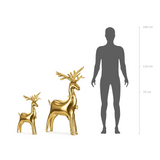 Standing Gold Reindeer Foil Balloon