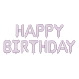 Pale Pink Happy Birthday Foil Balloon