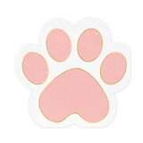 Paw shaped napkins - 12pk