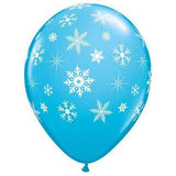 Robins Egg Snowflake Balloons - The Party Room