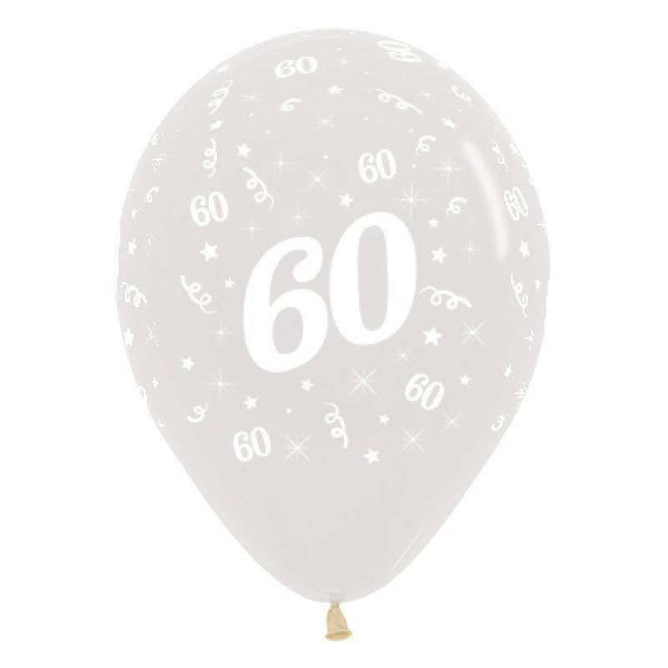 Clear 60th Birthday Balloons | Decorations NZ | The Party Room