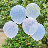 Pastel Printed Flower Balloons Cluster 5pk