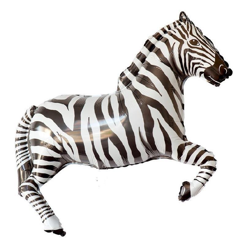 Jumbo Zebra Foil Balloon | Balloons NZ | The Party Room