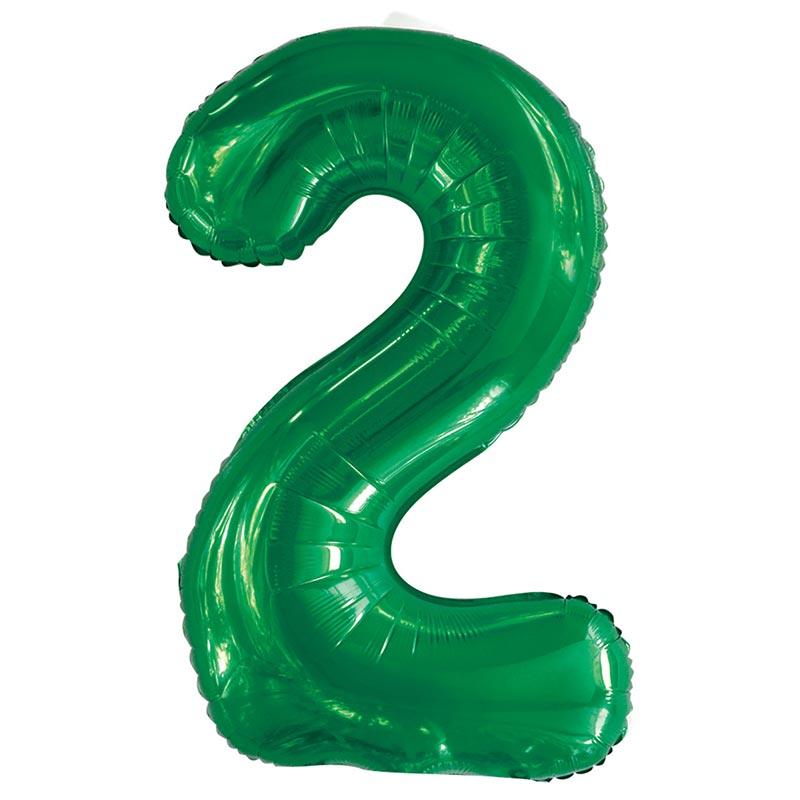 Green on sale number balloons