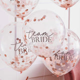 Team Bride Confetti Balloons 5pk - The Party Room