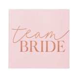 Pink Blush Velvet Team Bride Hen Party Guest Book - The Party Room