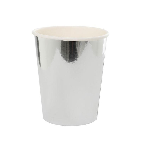 Metallic Silver Paper Cups NZ | The Party Room